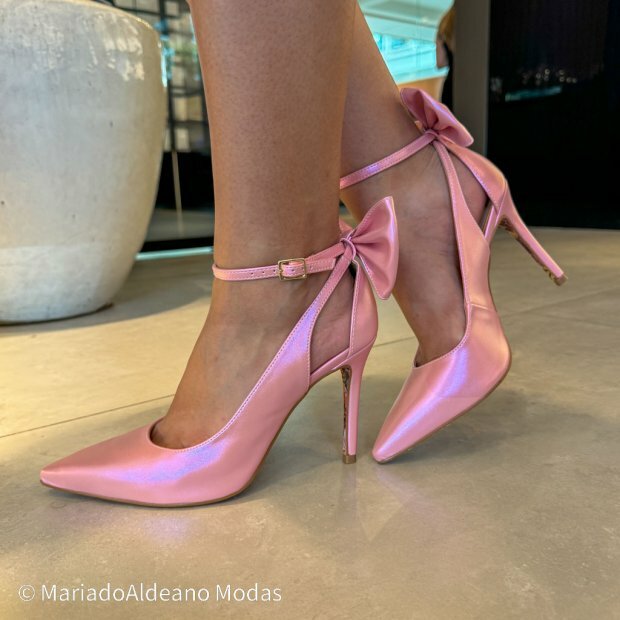 Scarpin Stiletto Maria Antonella Hologrfico Orqudea