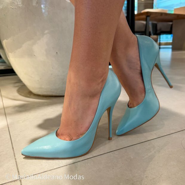 Scarpin Stiletto Marie Lago Couro