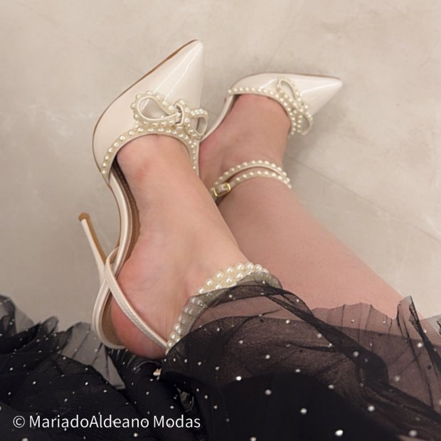 Scarpin Stiletto Marie Off White Scarpin Stiletto Marie Off White