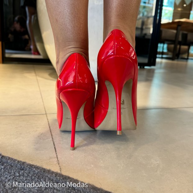 Scarpin Stiletto Marie Vermelho Verniz Scarpin Stiletto Marie Vermelho Verniz