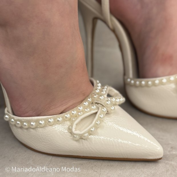 Scarpin Stiletto Tatiana Off White Verniz Show Scarpin Stiletto Tatiana Off White Verniz Show